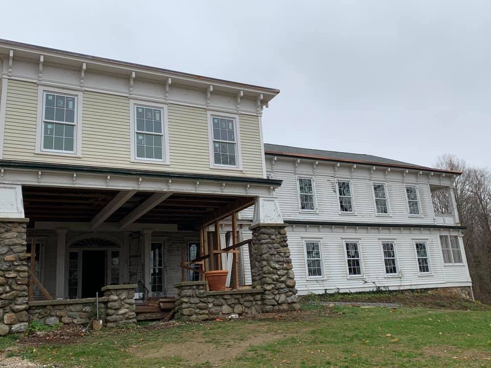 house in Hyde park with windows